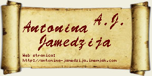 Antonina Jamedžija vizit kartica